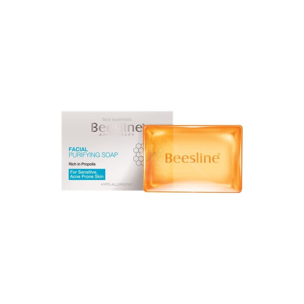 Beesline Facial Purifying Soap for Sensitive & Acne Prone Skin 85g | Gentle Cleanser for Clear, Smooth Skin | Natural Soap for Acne & Blemish Control