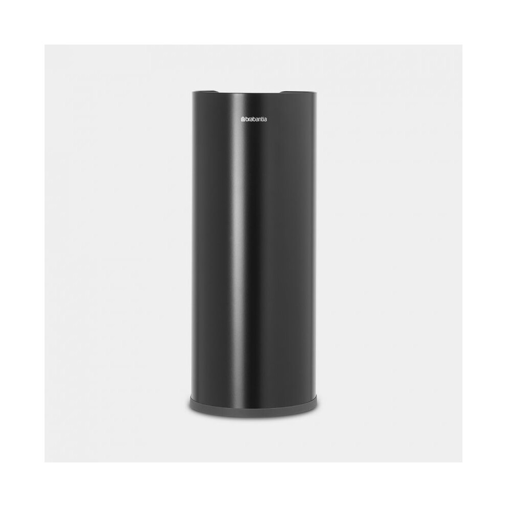 Brabantia Toilet Roll Dispenser Bathroom Tissue Paper Holder in Matte Black