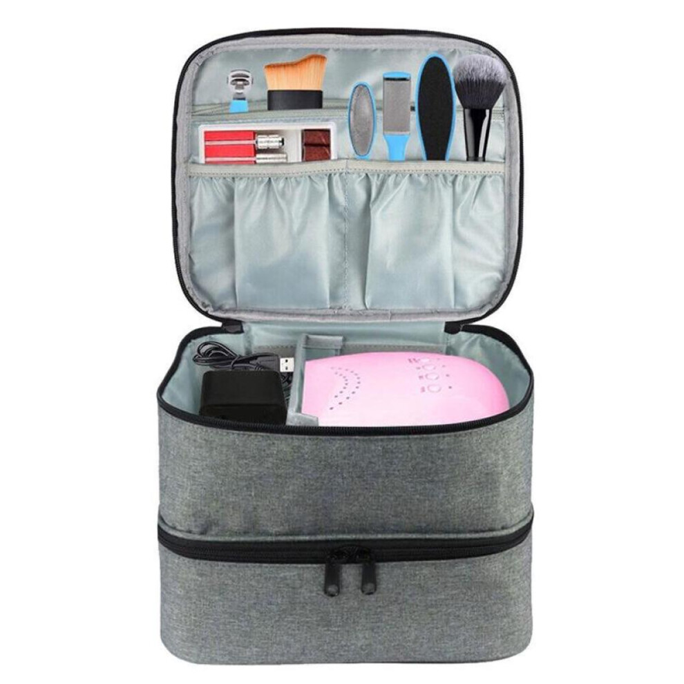 (grey) Nail Polish Carrying Case Bag Holder Storage Bag For Nail Polish Gel Nail Polish