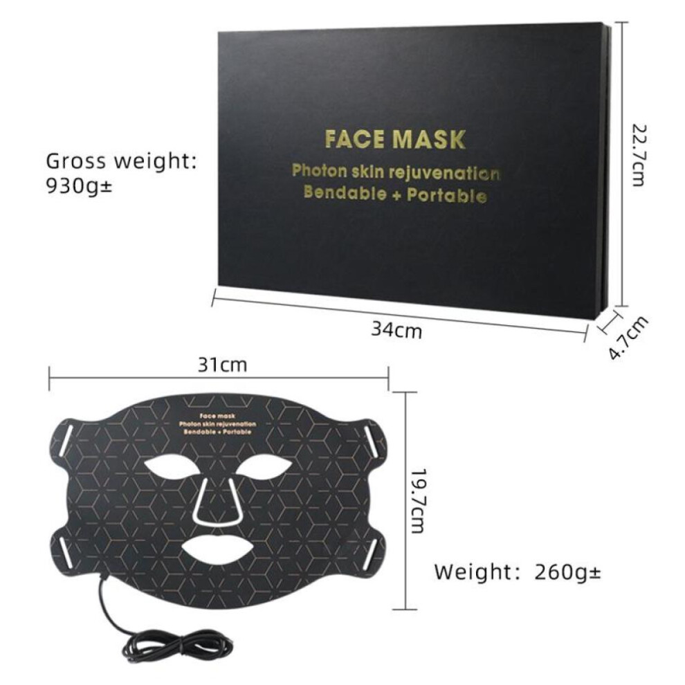 Infrared Red Iight Therapy Face Mask Flexible Silicone Mask Rejuvenecimiento Facial Therapy Mask Pdt Anti Wrinkle Machine