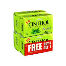 Cinthol Herbal Bath Soap With Deodorant 175g Pack of 4 | Hand & Body Cleansing Bar | Freshness & Odor Protection for All-Day Comfort
