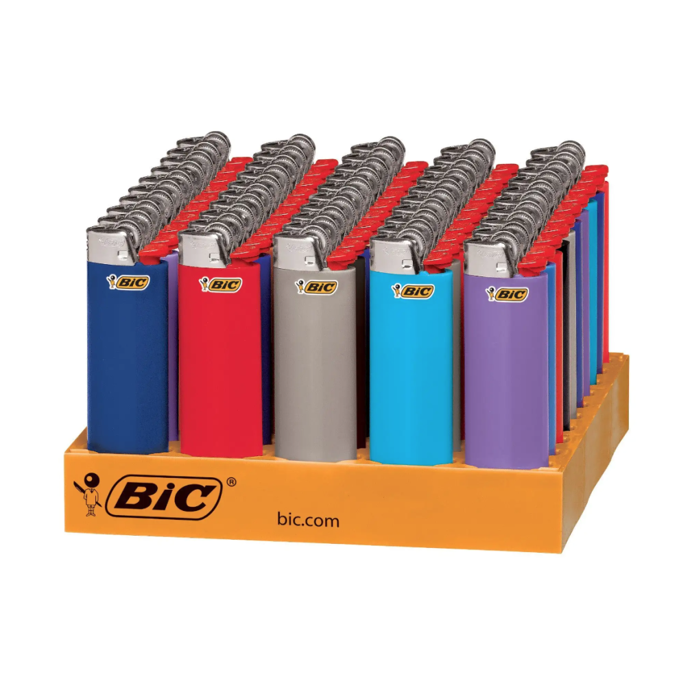 50x Bic Lighters Genuine Lighters Maxi Cigarette Lighter - Bulk Pack