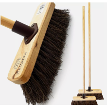 2x Outdoor Broom Set Garden Brush Cleaning Sweeping Stiff Long Handled
