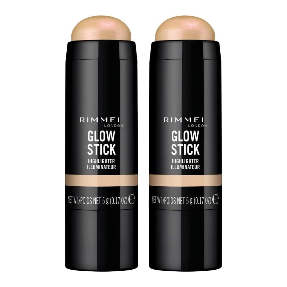 2x Rimmel 5g Glow Stick Highlighter - 002 Bold