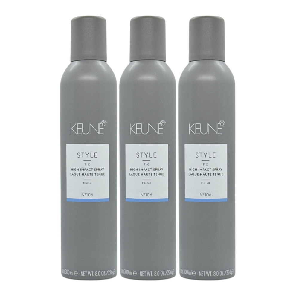 Keune Style Fix High Impact Spray Laque Finish 8 Oz (Pack of 3)