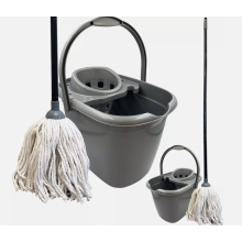 Mop Head Bucket Handle Set 12L Heavy Duty Wringer Long Handled Clean