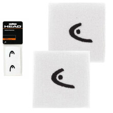 HEAD Unisex Adulti Fascia da Polso 2.5" per Tennis Assorbente Sudore Bianco, Taglia Standard