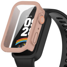 (Pink) Watch Protective Case Accessories for Xiaomi Band9 Active/ Redmi Band 3