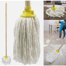 Cotton Floor Mop Head with Handle String Kitchen Absorbent Heavy Duty