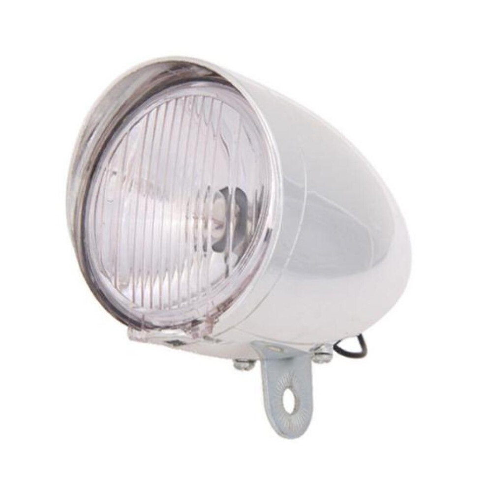 (one size) Puntos 6v 3w Bicycle Cycling Friction Generator Dynamo Led Headlight Rearlight Kit