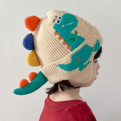 Children Beanies 3D Dinosaur Kids Earmuffs Cap 1