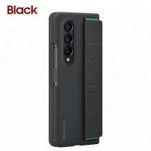 (black) Original Samsung Galaxy Z Fold4 Silicone Grip Cover For Galaxy Z Fold4 Z Fold 4 Stylish Silicone Full Protective Phone Case