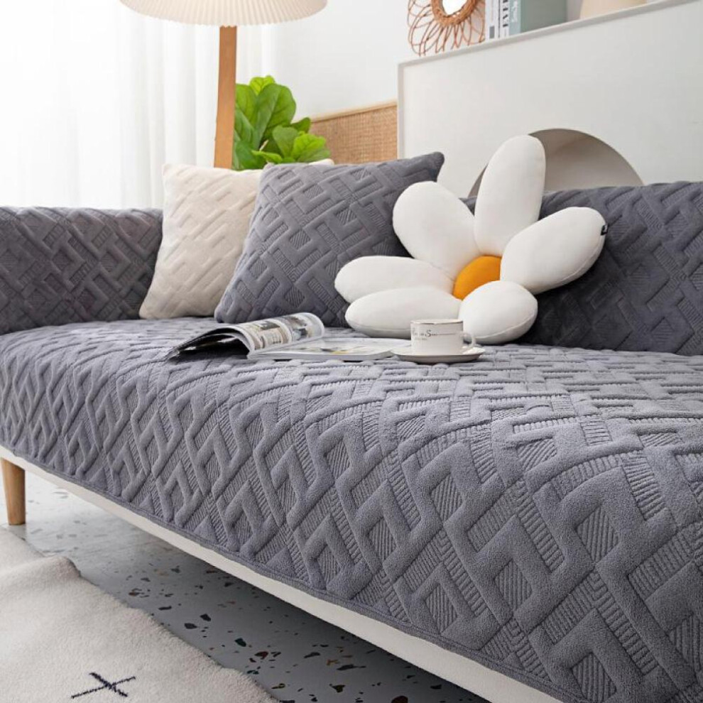 (dark gray, 70x150cm 1pcs) Sofa Cover Four Seasons Universal Living Room Decoration Combination Sofa Cushion Non-slip Furniture Dust