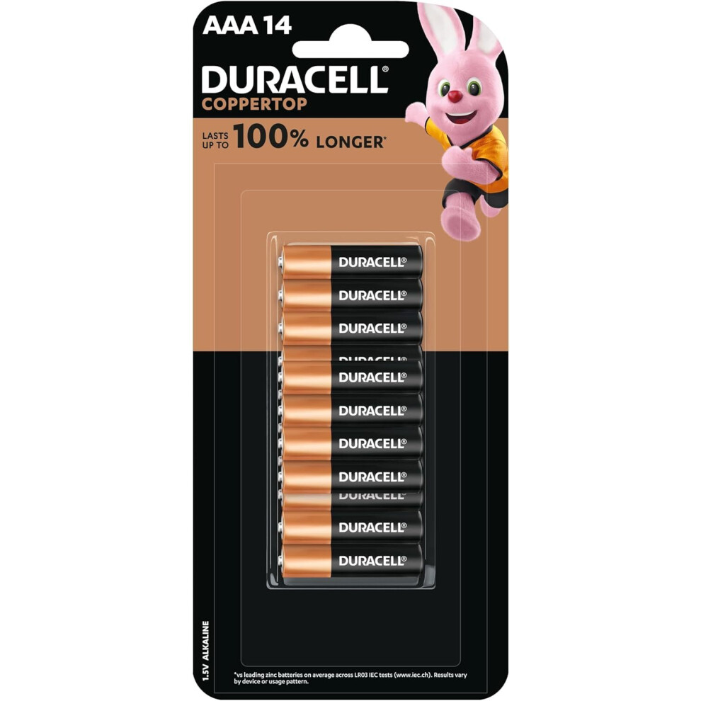 Duracell Coppertop AAA Batteries (Pack of 14)