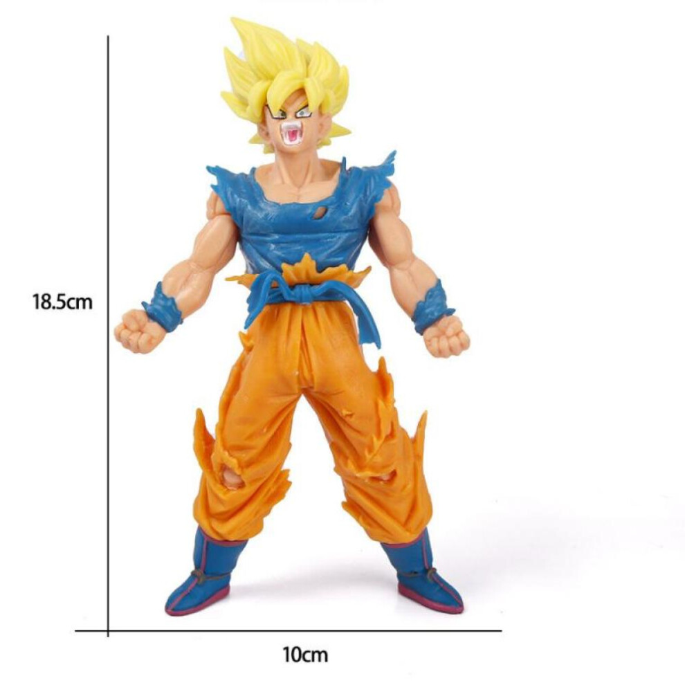 (as the picture, 03) Anime Dragon Ball Z Super Saiyan Son Goku Vegeta Anime Action Figure Model Gifts Collectible Figurines For Kids 18cm