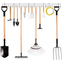 Garden Tool Rack Holder Garage Shed Wall Mounted Storage Organiser