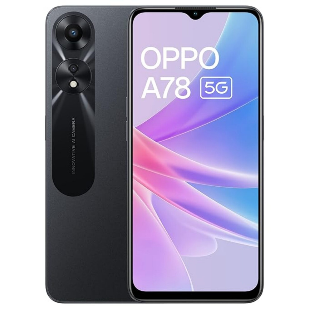 (6+128GB, Black) OPPO A78 5G Dual SIM Smartphone