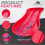 Heavy Duty Plastic Snow Sledge with Pull Rope 3