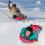 Heavy Duty Plastic Snow Sledge with Pull Rope 7