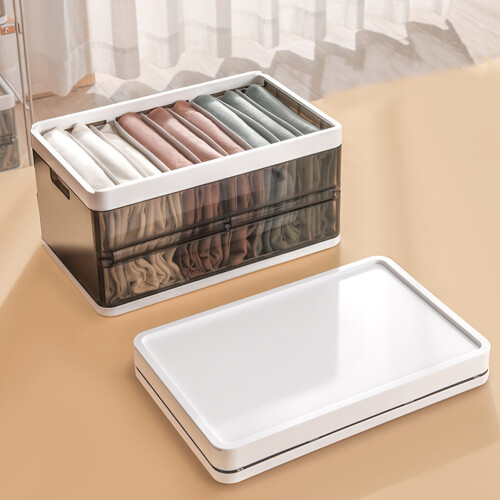 Living And Home Folding Clothes Organiser Wardrobe Drawer Storage Box