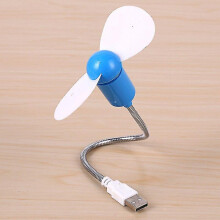 (green) Mini Snake Fan Silent Soft Leaf Fan Computer Usb Fan Bendable Freely Mini Soft Leaf