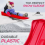 2x Heavy Duty Plastic Snow Sledge with Pull Rope 2