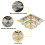 Living And Home (30cm 2 Level-Square, Adjustable) Modern LED Ceiling Light Crystal Flush Chandelier 6