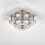 Living And Home (30cm 2 Level-Square, Adjustable) Modern LED Ceiling Light Crystal Flush Chandelier 4