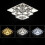 Living And Home (30cm 2 Level-Square, Adjustable) Modern LED Ceiling Light Crystal Flush Chandelier 5