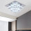 Living And Home (30cm 2 Level-Square, Adjustable) Modern LED Ceiling Light Crystal Flush Chandelier 3