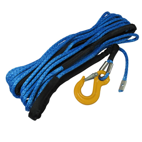 (15M, 8MM) Recovery Synthetic Winch Rope with Hook 2