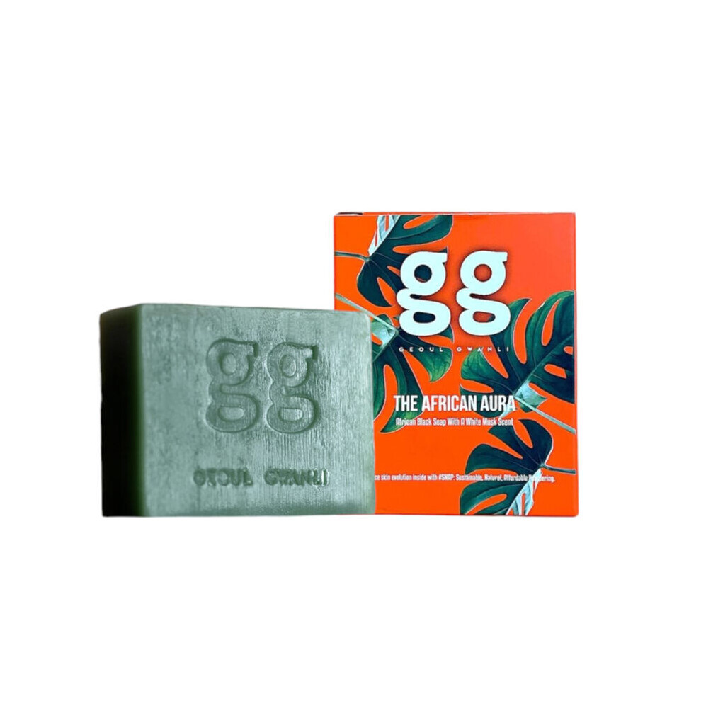African Black Soap 110g Bar Detoxifying & Nourishing for All Skin Types Vegan