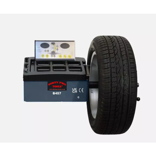 WHEEL BALANCER TYRE MACHINE HAND SPIN BENCH MOUNTED NEW  12vdc 1