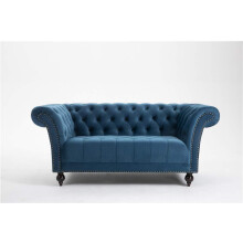 (2 Seater Sofa Petrol) DProT Handmade Chesterfield Sofa Armchair 1.5, 2 or 3 Seater Settee Love Seat Velvet