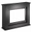 (Fire Surround Black) Modern Electric Fireplace with Remote Control & LED Log Fire Effect 1