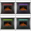 (Fire Surround Black) Modern Electric Fireplace with Remote Control & LED Log Fire Effect 6