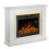 (Fire Surround Black) Modern Electric Fireplace with Remote Control & LED Log Fire Effect 18