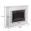(Fireplace Core Only) Modern Electric Fireplace with Remote Control & LED Log Fire Effect 16