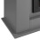 (Complete Set Black) Modern Electric Fireplace with Remote Control & LED Log Fire Effect 8
