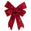 URBN Living (1x bow) 30cm Decorative Hanging Tree Top Topper Light Red Bow with Battery LED Lights 6