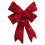 URBN Living (1x bow) 30cm Decorative Hanging Tree Top Topper Light Red Bow with Battery LED Lights 8