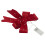 URBN Living (1x bow) 30cm Decorative Hanging Tree Top Topper Light Red Bow with Battery LED Lights 9