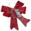 URBN Living (2x bows) 30cm Decorative Hanging Tree Top Topper Light Red Bow with Battery LED Lights 9
