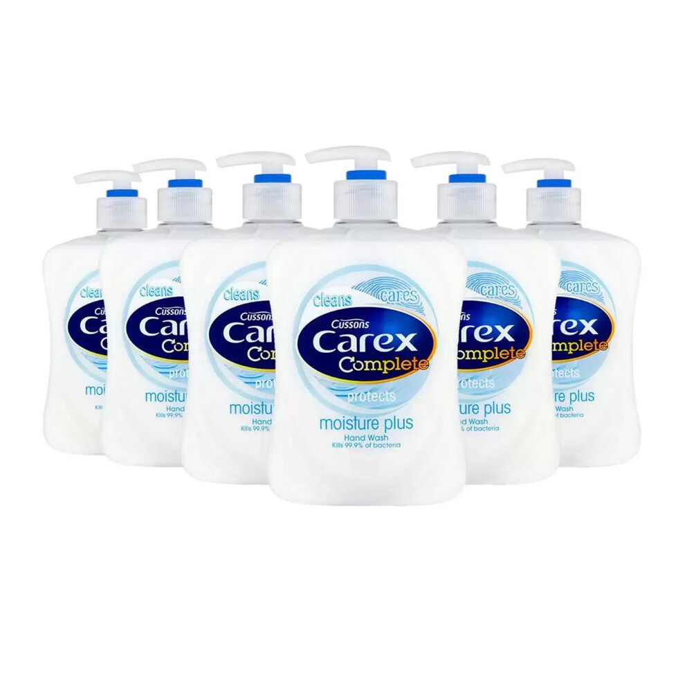 Carex Antibacterial Liquid Moisture Hand Wash, 6 x 500ml