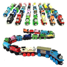 (5 car) Thomas And Friends Wooden Pocket Toy Train Model Toy Molley Gold Diesel Lady Toby Rail Train Toys For Boy Children Birthday Gift