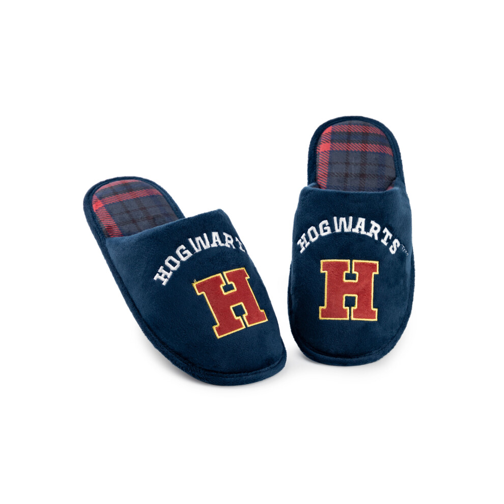 (9-10 UK) Harry Potter Mule Slippers (Mens Blue)