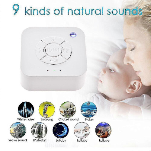 White Noise Machine Usb Rechargeable Timed Shutdown Sleep Sound Machine for Sleeping & Relaxation 1