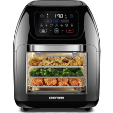 5 in 1 Air Fryer Oven with Rotisserie Family Size Auto Shutoff