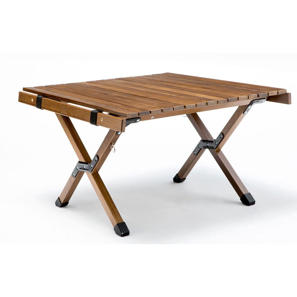 62cm Foldable Bamboo Outdoor Camping Table Waterproof Wood Wooden Travel - Small