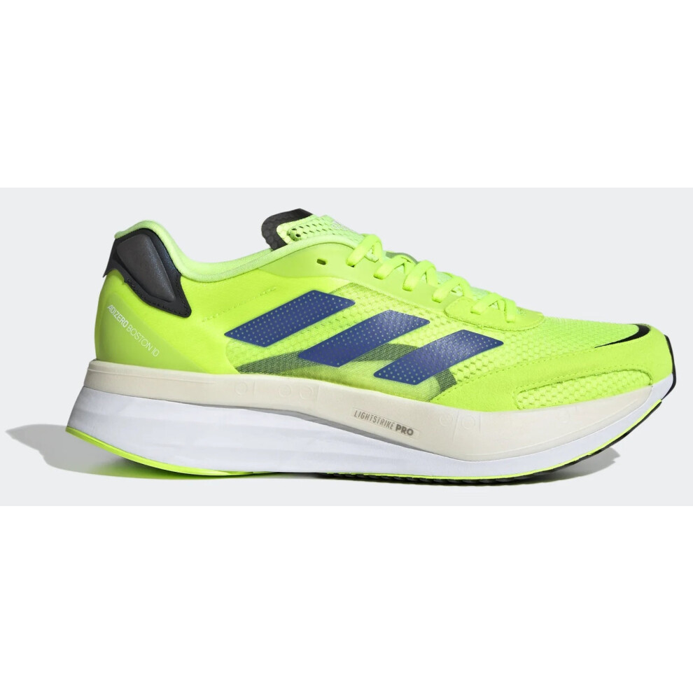 (US 8.5) Adidas Mens Adizero Boston 10 Shoes Runners Sneakers Running - Signal Green